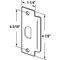 Prime-Line Door Strike Commercial ASA 1-1/4 x 4-7/8 in. with Screws Classic Bronze Finish (Single Pack) U 11200 - alternate 2